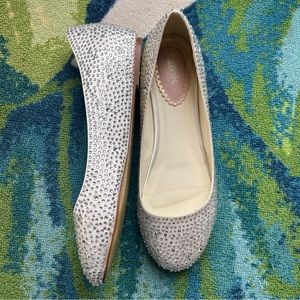 Pink Paradox London Sparkle Flats, sz 7